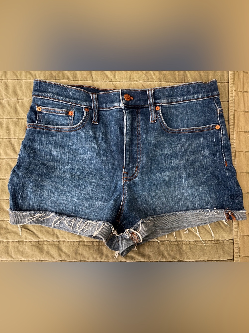 Madewell High-rise denim shorts